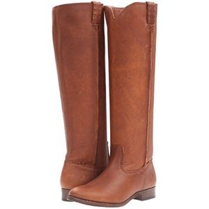 Frye Cara Roper Tall Cognac